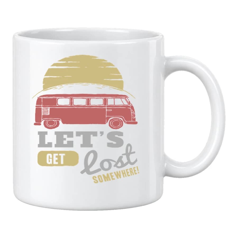 Mug — Get Lost — الأمام — أبيض